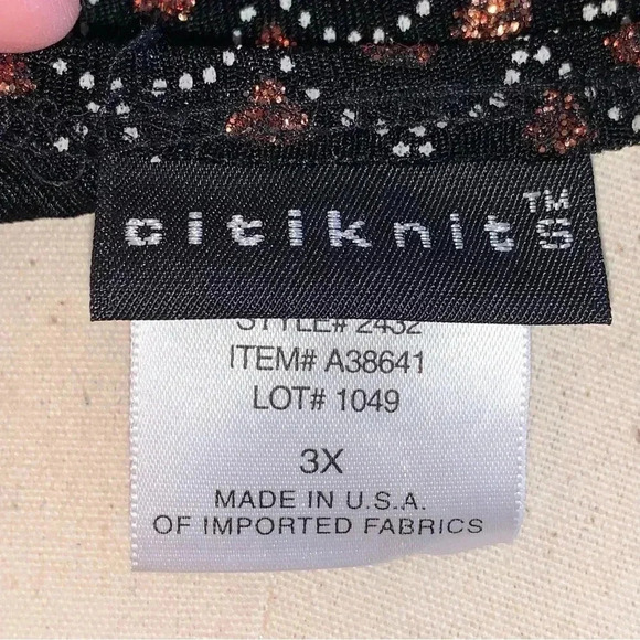 Citiknits Sleeveless Tank Top Plus Size 3X Liquid Travel Knit Acetate Shell - Picture 5 of 7